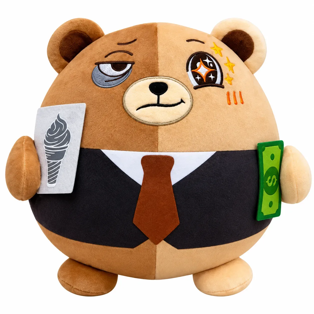 Gấu bông mascot mặc vest