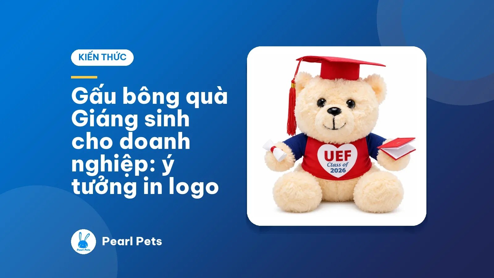 Gấu bông quà Giáng sinh cho doanh nghiệp: ý tưởng in logo