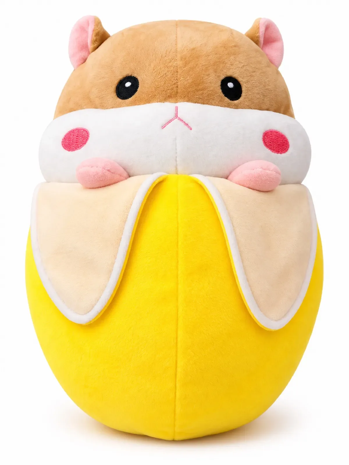 Gối bông hình quả chuối với chuột hamster