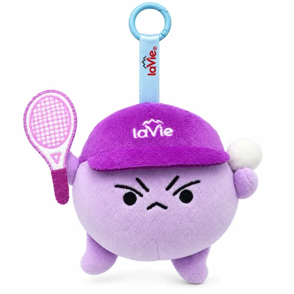 Móc khóa bông hình nhân vật cầm vợt tennis