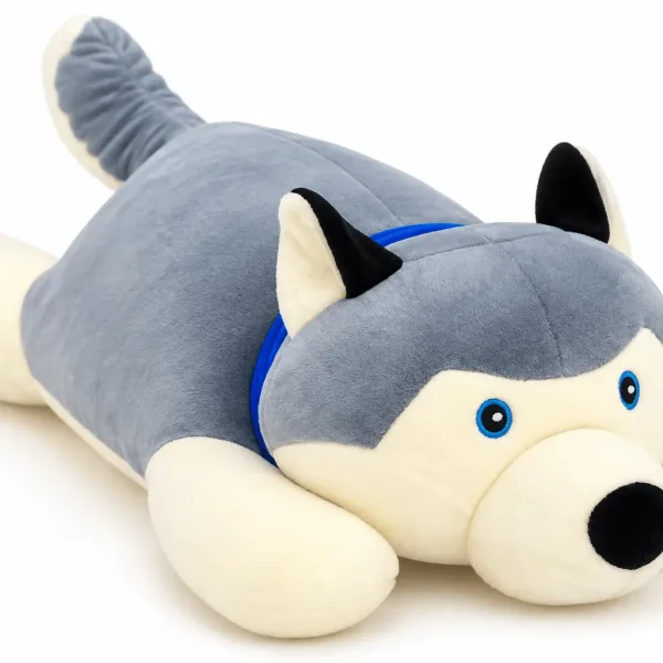 Gối ôm gấu bông hình chó husky