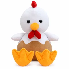 Gà bông trắng mào đỏ